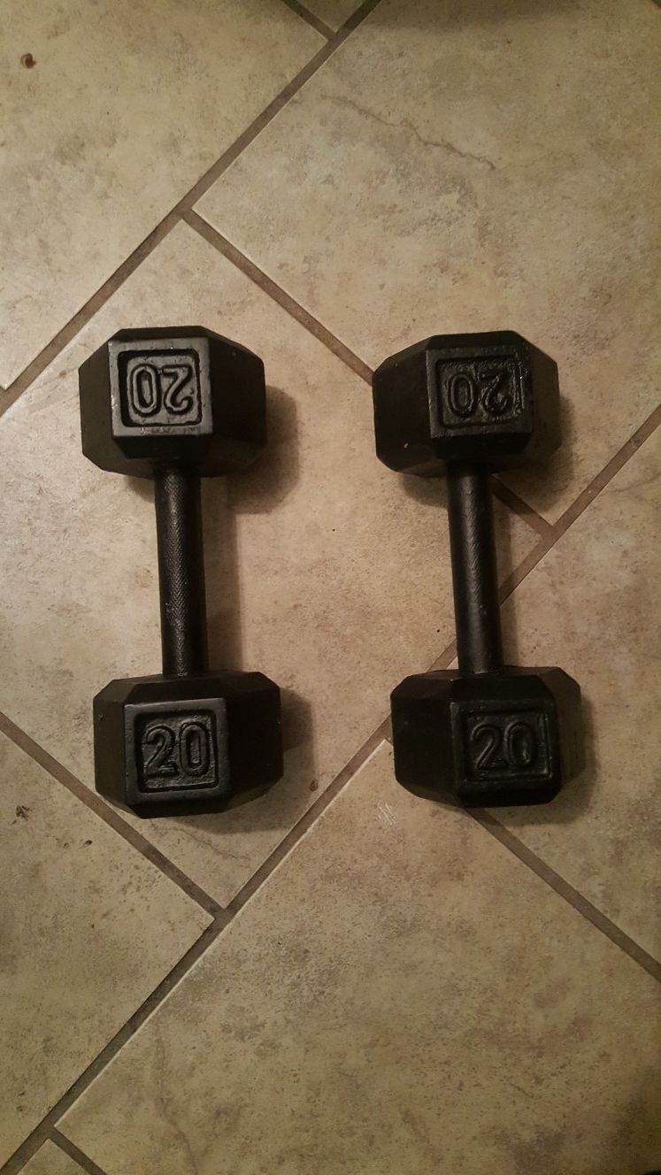 20 pound dumbbells. In great condition. $80 firm
