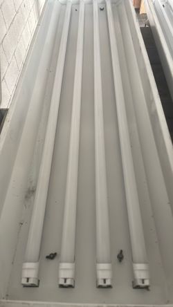 Fluorescent Lights Assembly Frame With Wiring