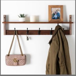 Coat Rack Wall Mount With Shelf