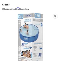 New in box, 10ft pool with pump and filter