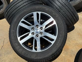 FREE DELIVERY 20" Ford F150 OEM rims F-150 Expedition BRIDGESTONE 85% 275/55/20