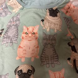 Toddler double sided sweater cats