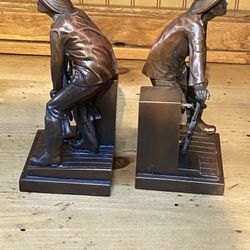 Antique Nautical Bronze Bookends