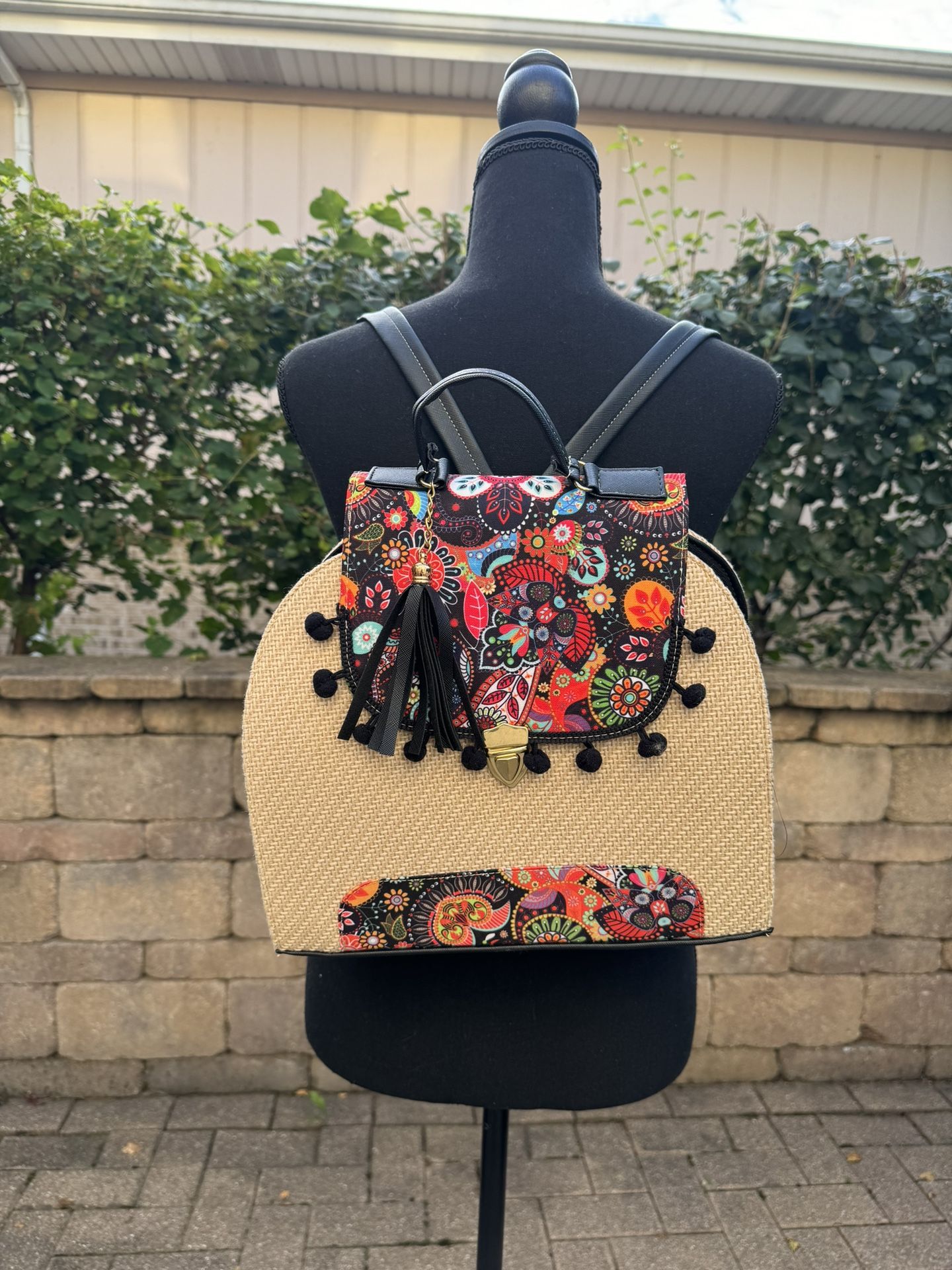 Women’s backpack handbag with coin wallet