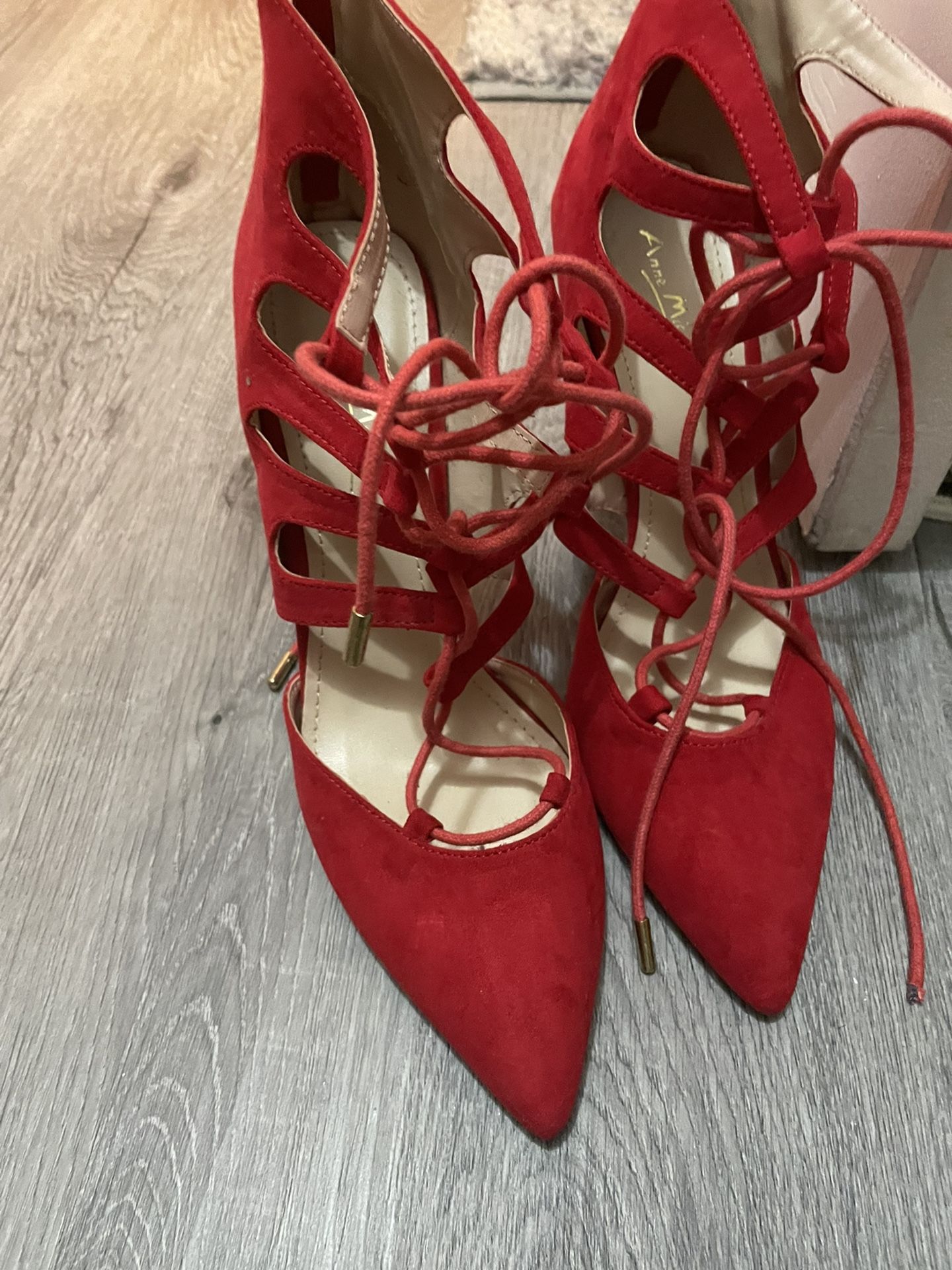 Brand New Red High Heels Size 8,5
