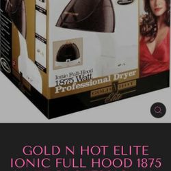 Gold N Hot Hair Dryer Ionic Full-hood