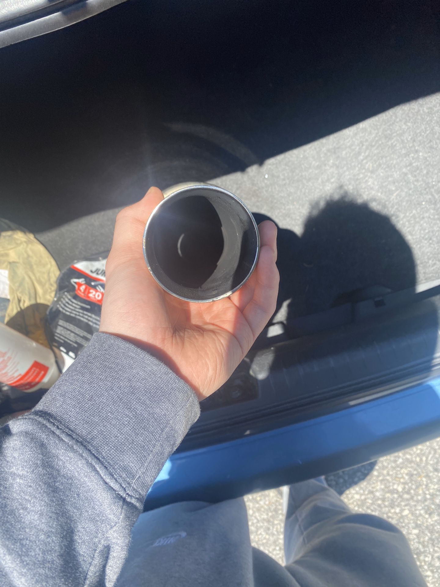 Aftermarket exhaust tip and muffler