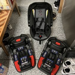 Britax Car Seat and 2 Bases