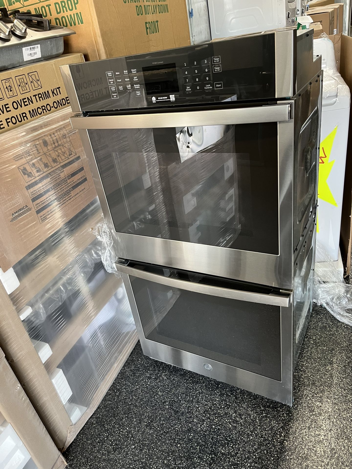 GE Stainless Steel 27” Double Oven Electric Smart Built In