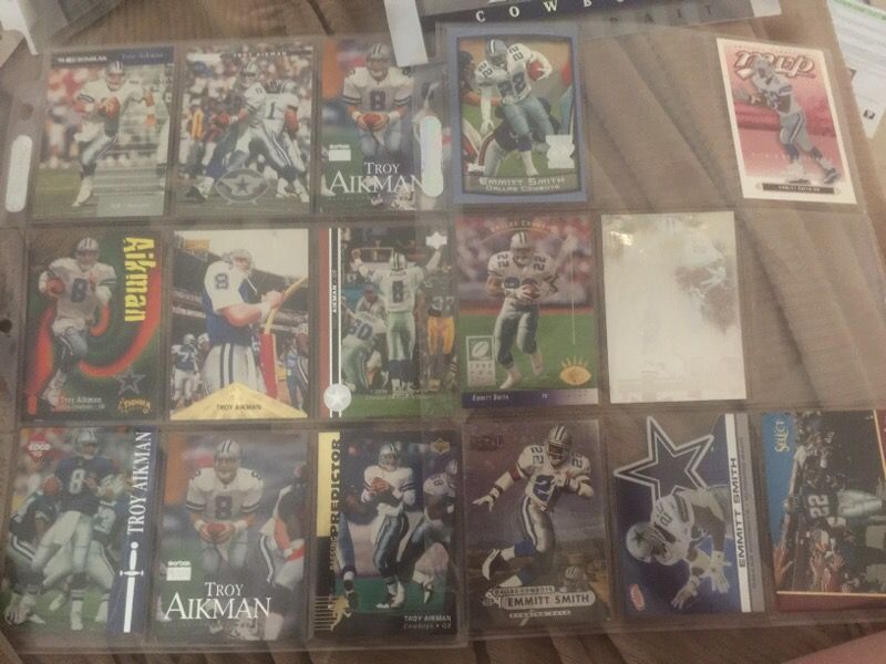 Dallas Cowboys collecting cards