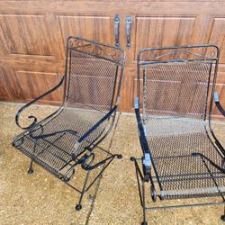 *** WROUGHT IRON PATIO CHAIRS ***