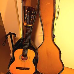 Acoustic Rare Heater Fran Japanese Vintage Left-handed Guitar With Original Case!