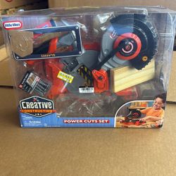 Little Tikes Creative Construction Power Cuts Set with 6 Accessories