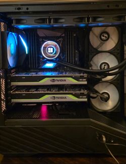 PC Dual Nvidia 24GB Quadro 6000 cards, 128GB Ram, I9 10980XE 18 Core, 1TB Samsung 980 Pro m.2, Asus ROG Strix x299 Gaming Windows