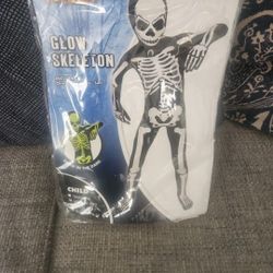 Kids Glow  Skeleton Costume