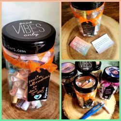 Affirmation Jar- Positive Notes (Handmade Gift) 