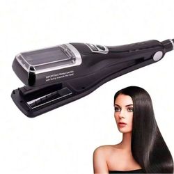 2 In 1 Professional Iron Flat Hair Straightener Hair Split Ends Trimmer Cutting Clipper Hair Straightener Hair Cutter Smooth End Cutting Clipper For W