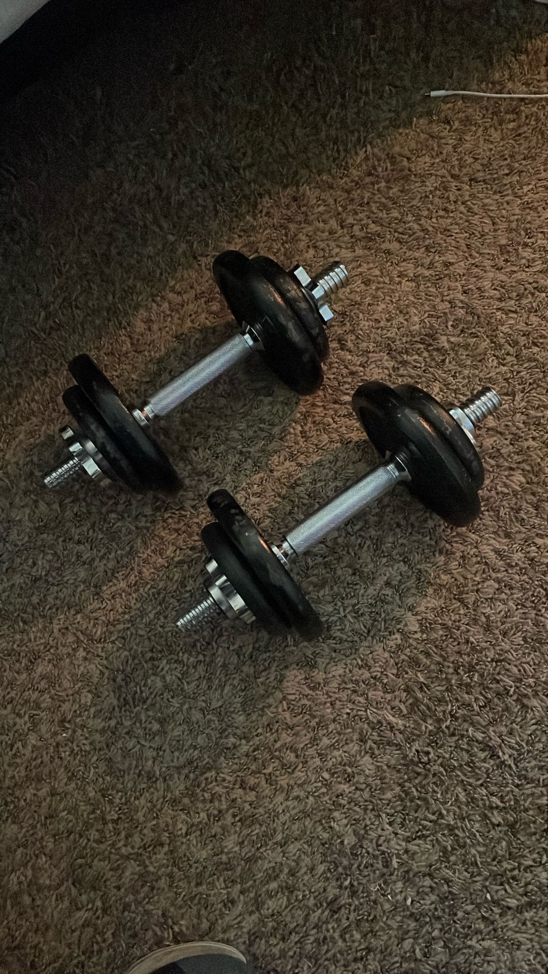 2 - 15lb Dumbells (total 30 Lbs)