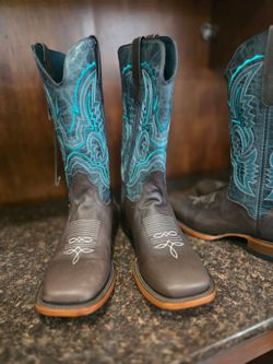 Sizes 9 ,10.5 &11 New Ferrini
Ferrini Clint Chocolate Full-Grain Leather Square Toe Cowboy