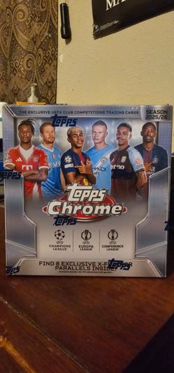 Topps Chrome UCC Mega Box 25-26⚽️🔥 (Trading Cards)