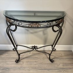 Accent Table Metal And Galss