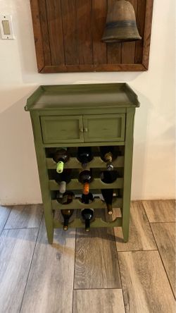 Pier 1 wine rack cabinet