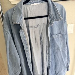 Plus Size Jean Jacket 