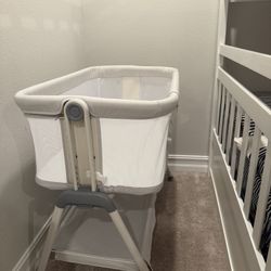 Angel Bliss Baby Bassinet Bedside Sleeper (Beige/grey)