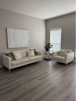 Leather couch set and End table