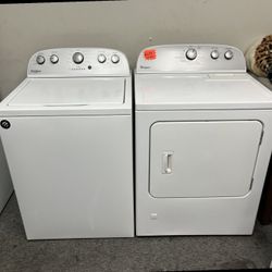 whirlpool washer dryer set color white