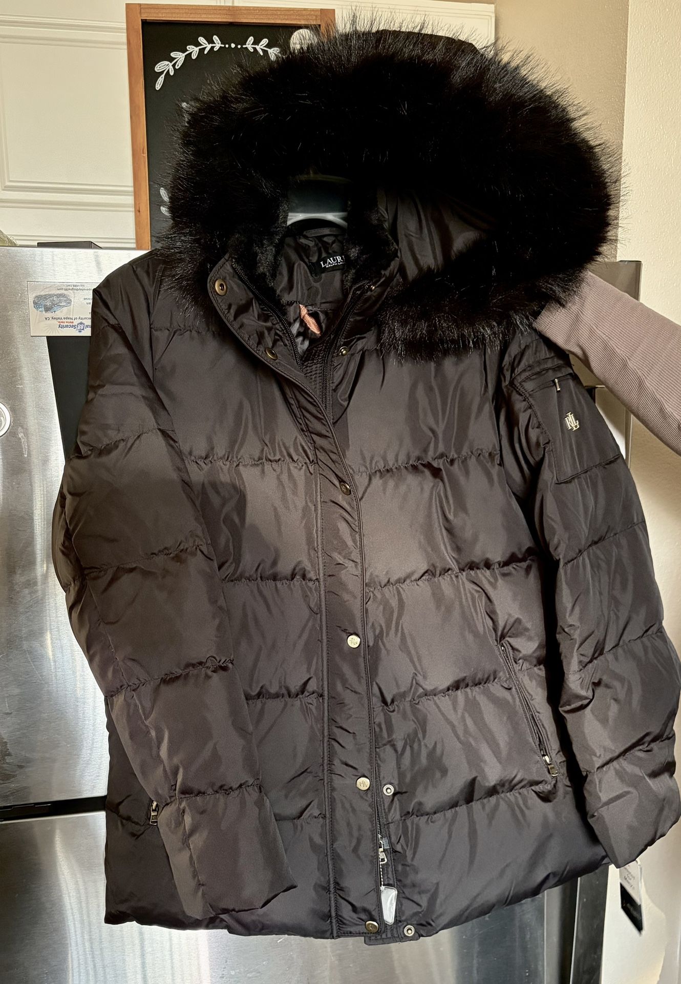 Ralph Lauren Faux Fur Hooded Puffer Women’s