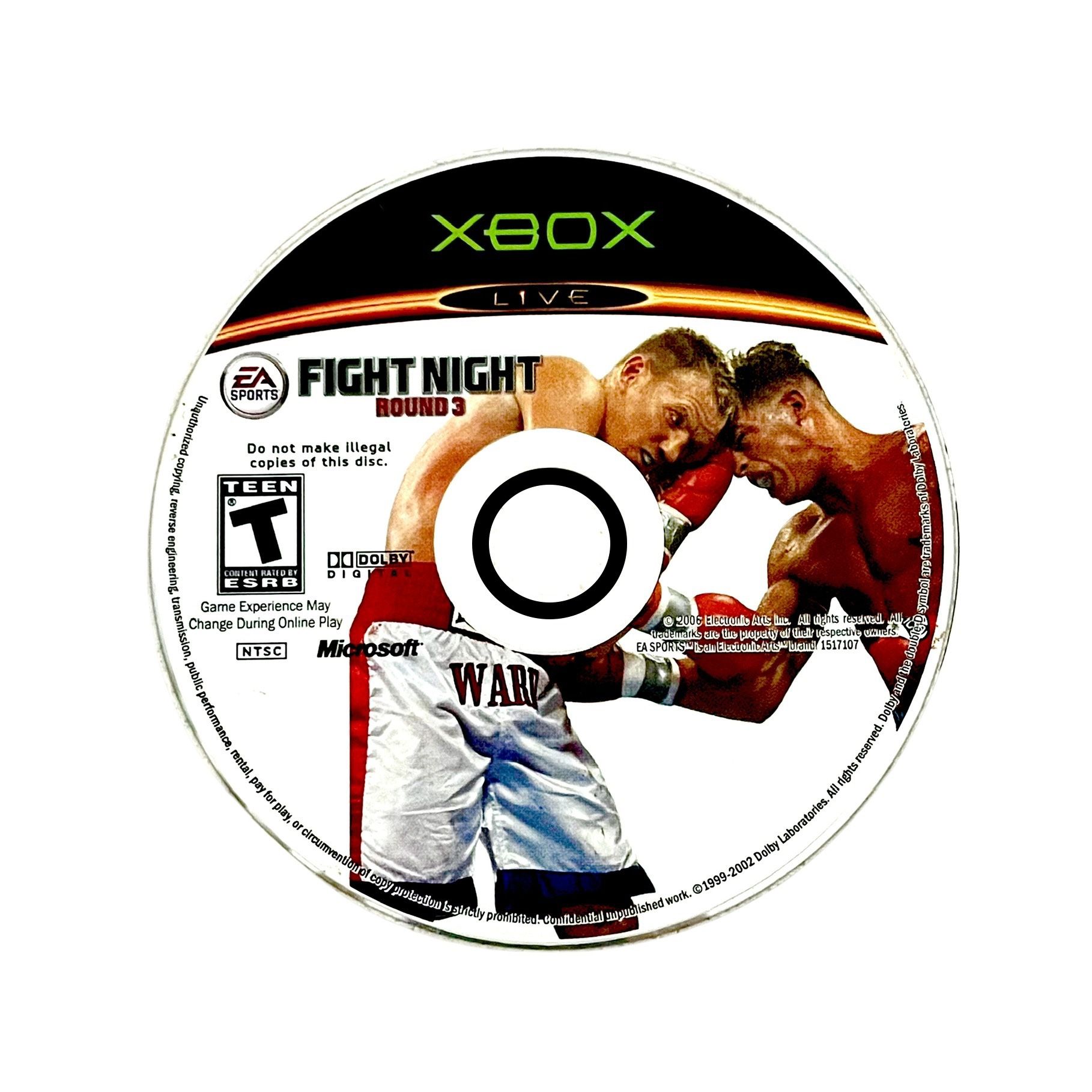 Fight Night: Round 3 (Microsoft Xbox, 2006) DISC ONLY