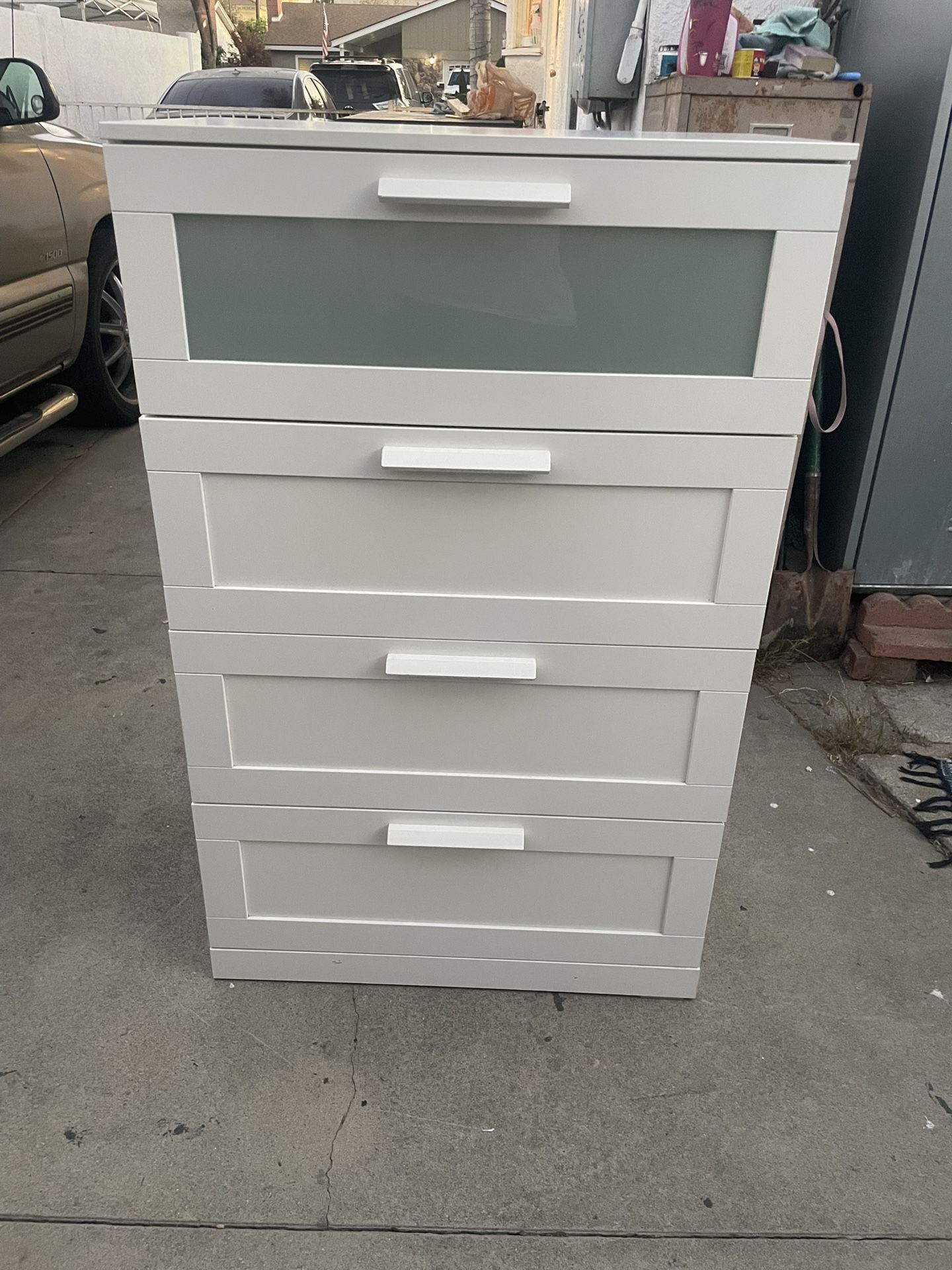 4 Drawer White IKEA Dresser 