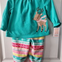 Girls Christmas Pajamas - 12 months