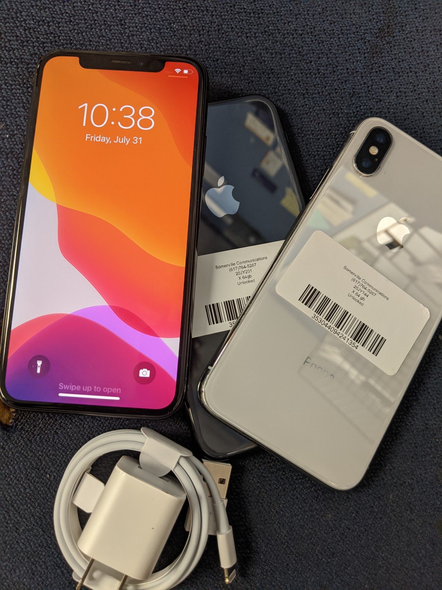 iPhone X 64 GB unlocked store Warranty excellent condition