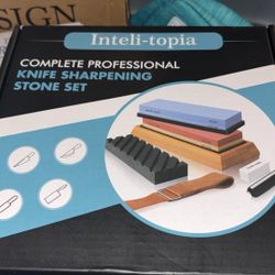 Knife Sharpening Stone Set (NEW) 