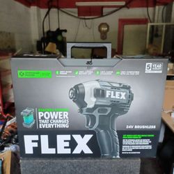 Flex Stack Lithium Power 24 Volt Brushless 1/4 Inch Quick Eject Hex Impact Driver With Multi Mod Kit