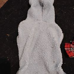 Fuzzy Blue Teddy bear Dog Outfit 
