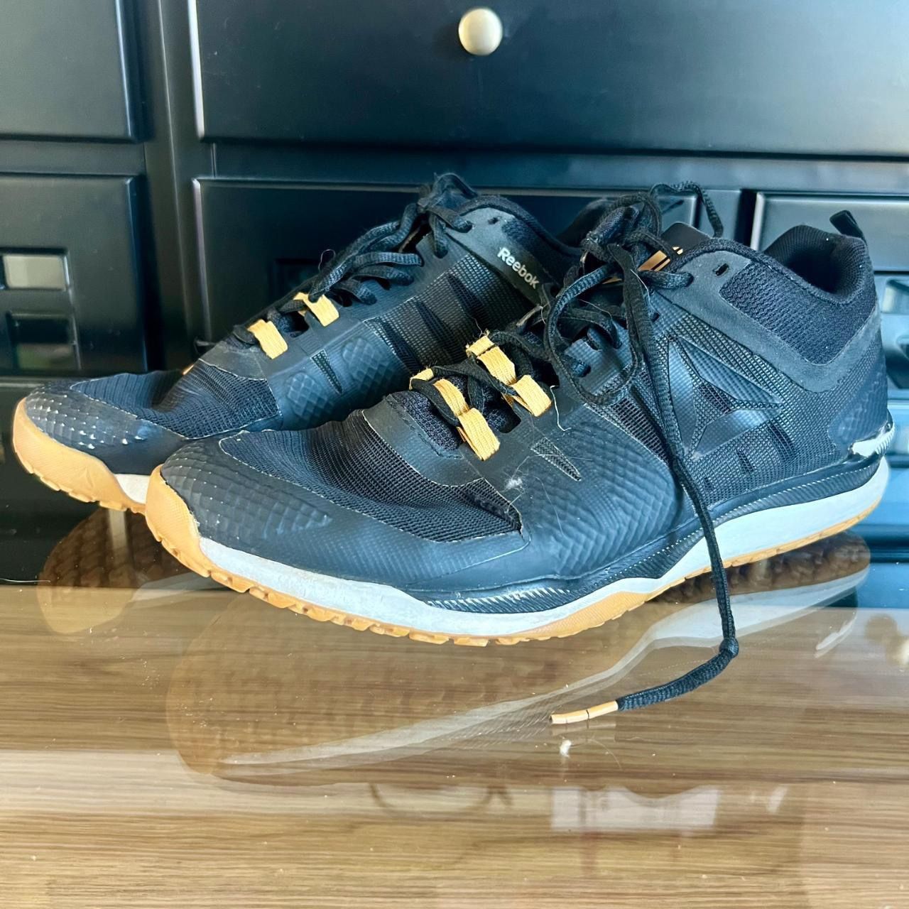 Reebok crossfit mens training shoes black size 10