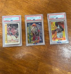 Jordan Psa cards fleer rookie sticker east/west Kobe and en fuego