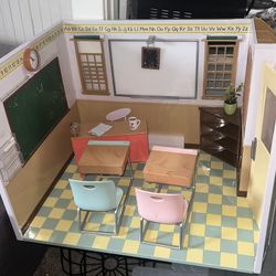 OG American girl, doll sized classroom