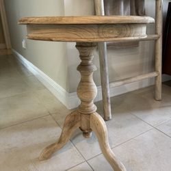 Wooden Side Table - “Leona Accent Table”