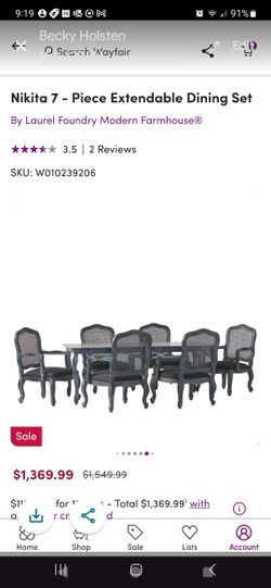 Brand New Puchased From Wayfair A Few Mobths Ago. Used One Time, Needed A Little Bit Longer Of Table