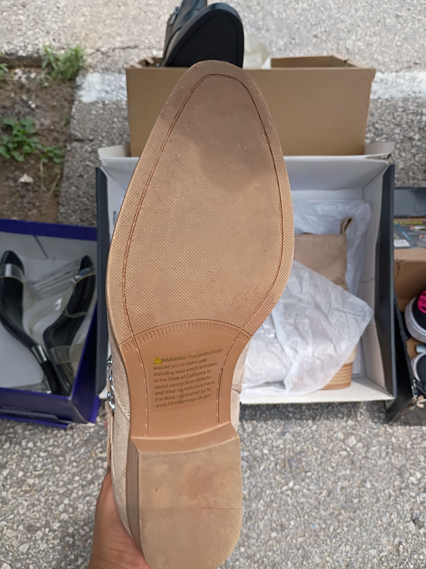 Man boots brand new