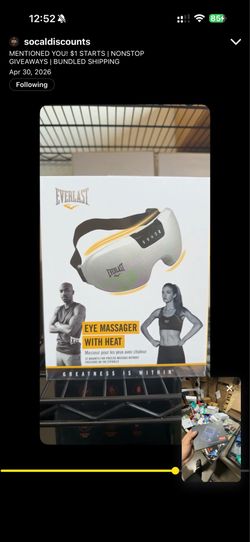 New everlast eye and heat massager mask