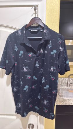 Travis Mathews polo golf shirt XL UNIQUE CHRISTMAS DESIGN