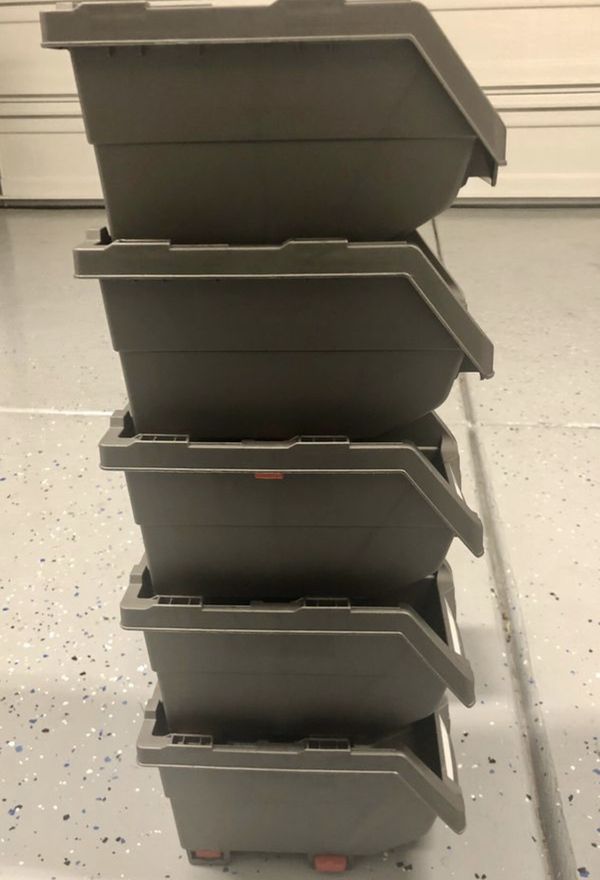 Husky Stackable Storage Bins (5big&3small) for Sale in Irvine, CA - OfferUp