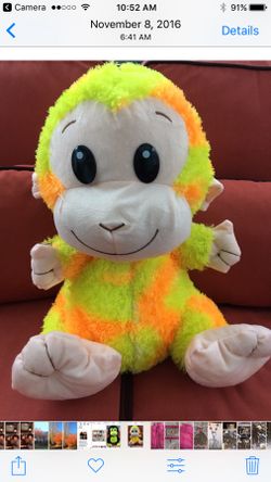 New. Monkey stuffed animal.