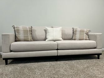 Like New Modern Beige Sofa Couch – Only Used 4 Months