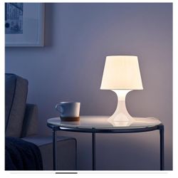 Ikea White Bedside/table Lamp 11"